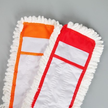 Nozzle for a flat mop of the share, 40 × 12 cm, microfiber, color mix-3
