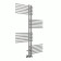 Water towel Terminus "Europe" P24, 70x1200 mm, lower connection, chrome