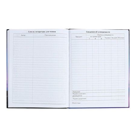 Universal diary for grades 1-11 on the verge, hard cover, matte lamination, selective varnish, 40 sheets-7