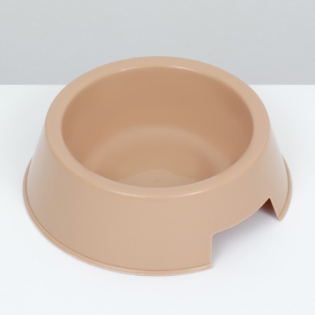 Plastic bowl 17 x 17 x 5 cm, 400 ml, beige-2