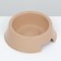 Plastic bowl 17 x 17 x 5 cm, 400 ml, beige