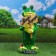 Garden figure "Frog with a sign" My cottage "42cm
