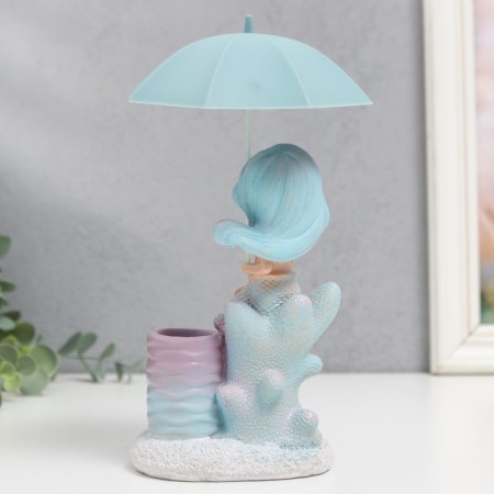 Souvenir Polystone stand "Little Mermaid under the umbrella" mix 20x10x10 cm-4