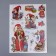 Interior plastic sticker "New Year's toys" 55x35 cm