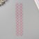 Sticker of rhinestone plastic "Pattering from a rhombus" Raspberry 35x8 cm