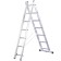 Enkor 69696 staircase, two -section, aluminum, 8 steps