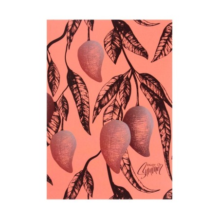 Notebook A5, 80 sheets in the Mango line, integral cover, matte lamination, block 65g/m2