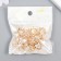 Decor for creativity Metal "Star" volumetric gold, crystal 1.8x1.8 cm