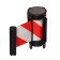 Cassette with exhaust ribbon-180cm red-white, height-13cm, width 6.6cm, tape width-80mm