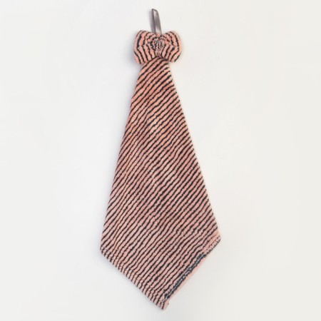 Kitchen towel of the share "Bow" 30*30cm, col. pink, microfiber 100% p/e-1