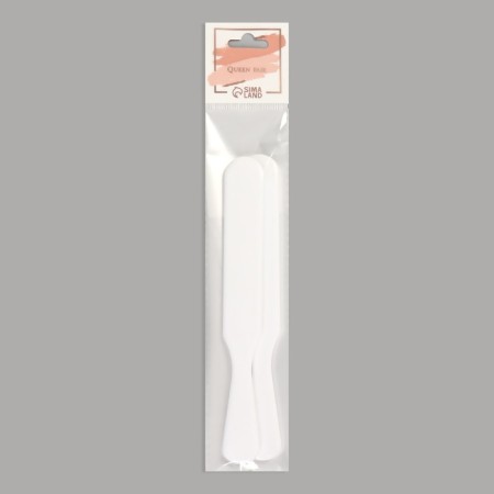 Spatulas for depilation, plastic, 2 pcs, 15 × 2 cm, white color-5