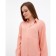 Shirt (shirt) female kaftan "peas", coral, size 44-46