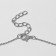 Piece "bead" garlands, white color in silver, 45 cm