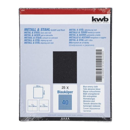 Folder paper KWB, K40, fabric, 230x280 mm, aluminum oxide-1