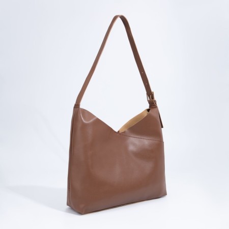 Magnet bag bag, lightning cosmetic bag, brown color-3