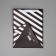 Gift package for flowers is triangular, packaging "Happiness" 23.5 x 30 x 20.5 cm