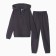 A set for a boy (jumper, trousers), graphite color, height 146 cm