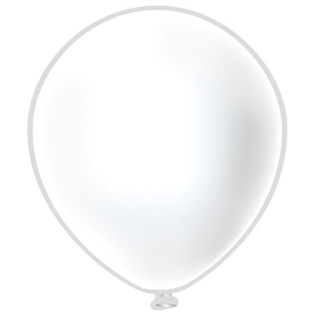 Latex ball 24 "Pastel white, set 10 pcs.