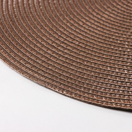 Set of serving napkins on the table "loft", 4 pcs, d = 38 cm, coffee color-5
