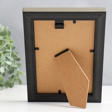 Photo frame Plastic "Gloria" 10x15 cm, with a pass, silver-3