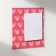 Magnet with a block for the notes "Hearts. Love" 11.5x12.5 cm