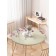 Round tablecloth on an elastic band, size 120x120 cm