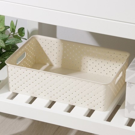 Birch basket "Birch bark", 7.5 l, 35 × 24.5 × 10.5 cm, ivory color-1