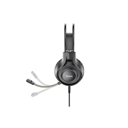 Hoco W106 headphones, game, wired, invoices, microphone, 1.8 m, black-2