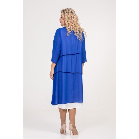 Women's dress, size 52, blue color-5