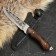 Caucasian knife, tourist "Golden Eagle" with scabbard, steel - 40x13, handle - nut, 14.5 cm
