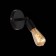 Wall lamp EVOLUCE. SL419.401.01. ANO. 1x60 W, E27, 10x12 cm, black color