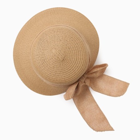 Women's hat minku, light brown color, rr 58-1