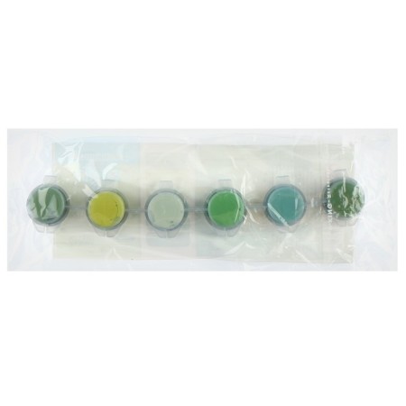 A set of acrylic paints "Nice Greens", 6 colors-4