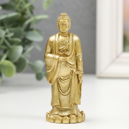 NECKE Polystone Gold "Buddha" 5x3x9 cm