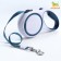 Roulette with a system of effective twisting a leash, 5 m, up to 20 kg, gray-blue