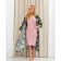 Kit (robe and combination) KAFTAN, 40-42, green/roses