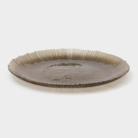Glass of glass substitution "fireworks", d = 32 cm, color gray color-1