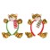 Carnival rim "tiger" with paws, color mix