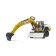 Excavator Bruder, white color with yellow