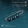 Trio pin 7 cm, ball №14, matte dark-green in silver