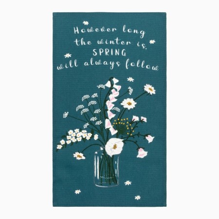 A set of kitchen towels "Dolyana" Hello Spring 35x60 cm -2 pcs., 100% cotton, waffle 160 g/m2-1