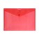 A4, 120 μm button, calligrata, transparent, red folder.