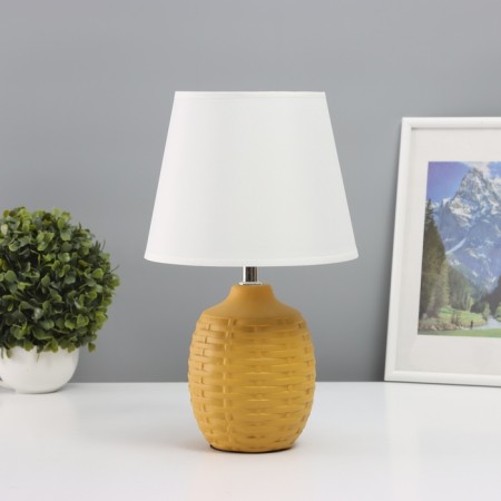 Table lamp "Weaving" 1x40W E14 yellow 19.5x19.5x35.5cm