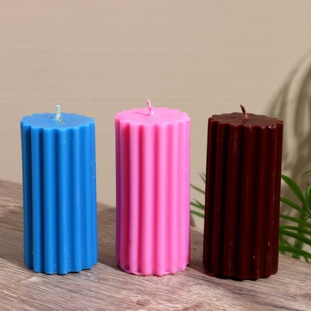 Candle "Column" 5x5x10 cm, soy wax-4