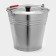 A bucket with a lid 16 l, d = 34 cm, from stainless steel Aisi 201