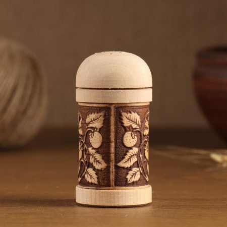 Set for spices "Moth" Sol-Peretz, 3Pr. Memorial 4.5x9cm, birch bark-2