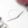The knitting needles are circular, for knitting, with a metal cable, d = 4.5 mm, 10/40 cm