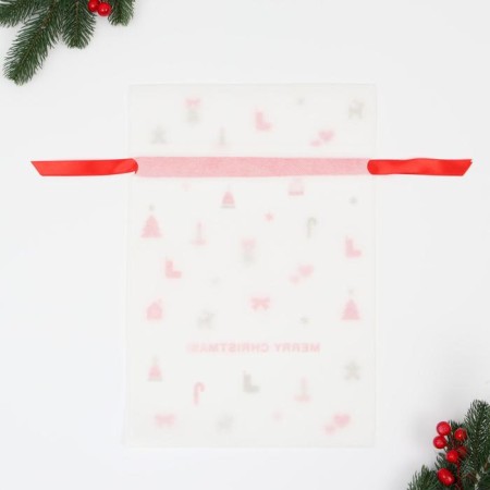 Gift bag "Christmas trifles" white, 27 x 40 cm-4