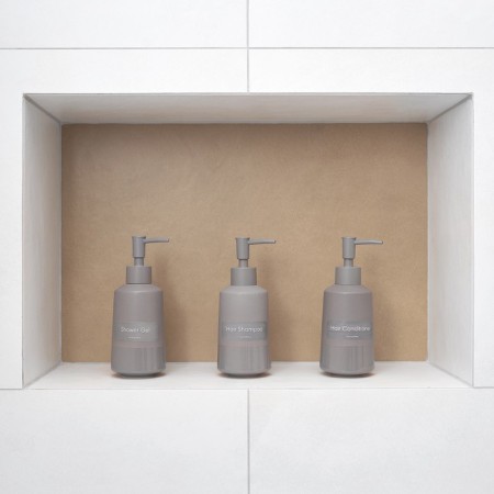 Magma liquid soap dispenser. Moroshka, 7x7x17.8 cm, gray color-2