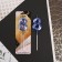 Candle for the cake, the number "8", blue.